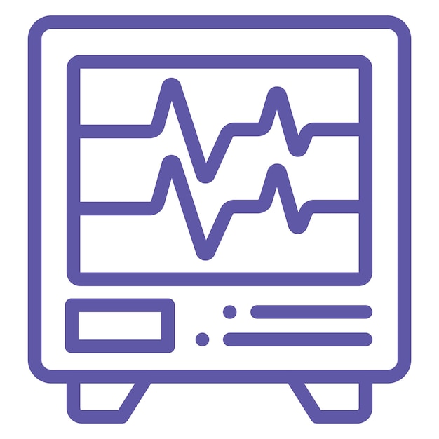Diseño vectorial de electrocardiograma Estilo del icono