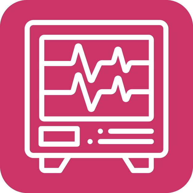 Diseño vectorial de electrocardiograma Estilo del icono