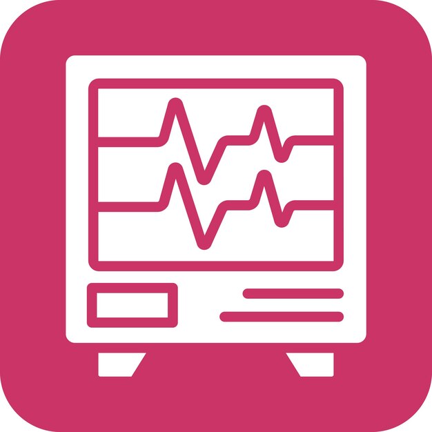 Diseño vectorial de electrocardiograma Estilo del icono