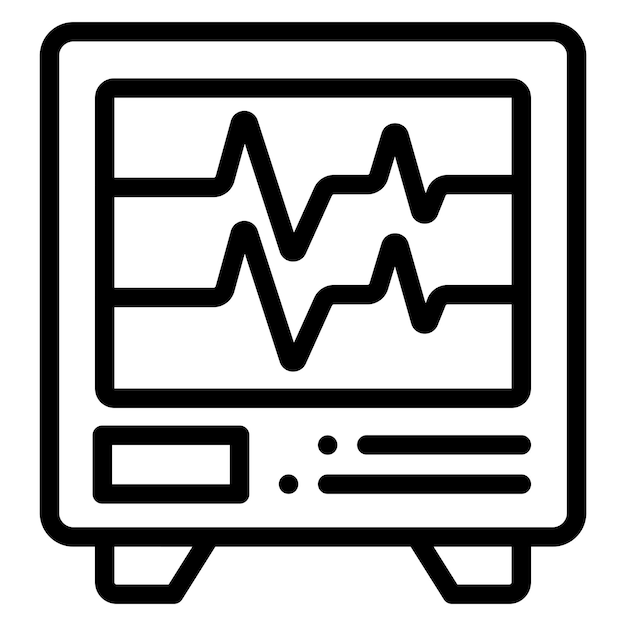 Diseño vectorial de electrocardiograma Estilo del icono