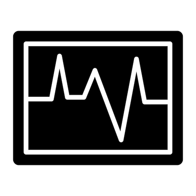 Diseño vectorial de electrocardiograma Estilo del icono