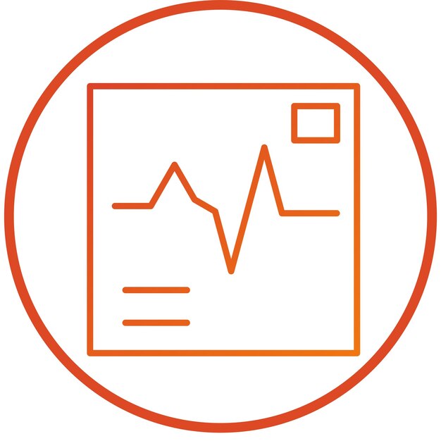 Diseño vectorial de electrocardiograma Estilo del icono