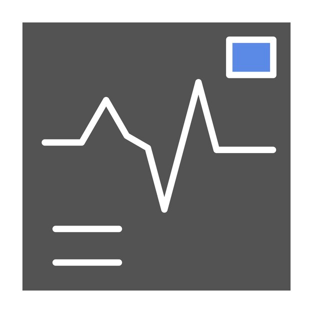 Diseño vectorial de electrocardiograma Estilo del icono