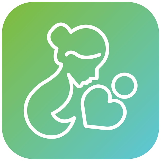 Diseño vectorial Elegancia del estilo del icono de la maternidad