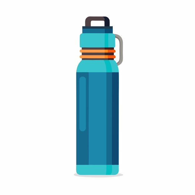 Diseño vectorial elegante de una botella de agua moderna elegante y funcional