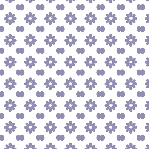 Diseño vectorial elegante y plano de mini patrones florales decorativos