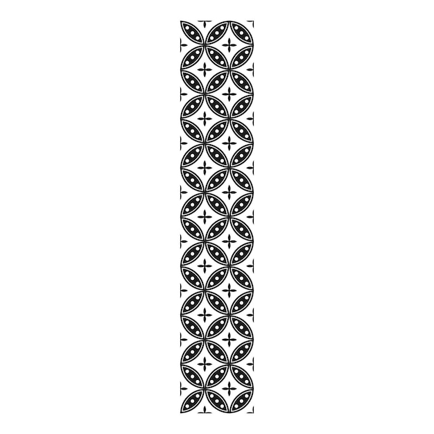 Diseño vectorial de elementos de la herencia indonesia de Java Batik