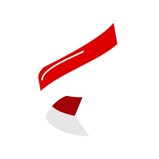 Diseño vectorial de elementos de independencia de Indonesia