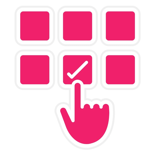 Diseño vectorial Elige el estilo del icono