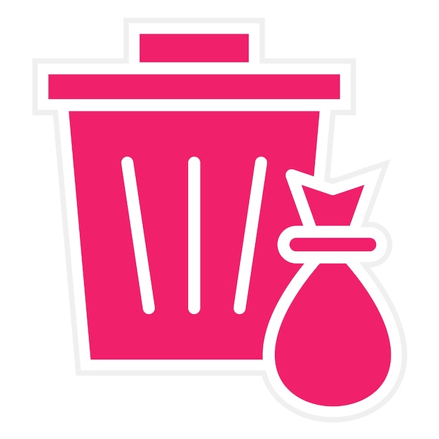 Diseño vectorial Eliminación de basura Estilo del icono