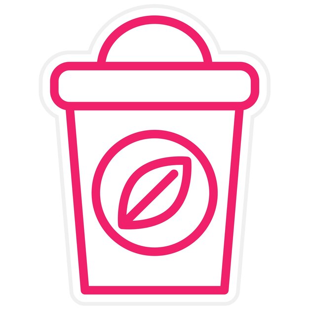 Diseño vectorial de eliminación verde Pro Estilo de icono