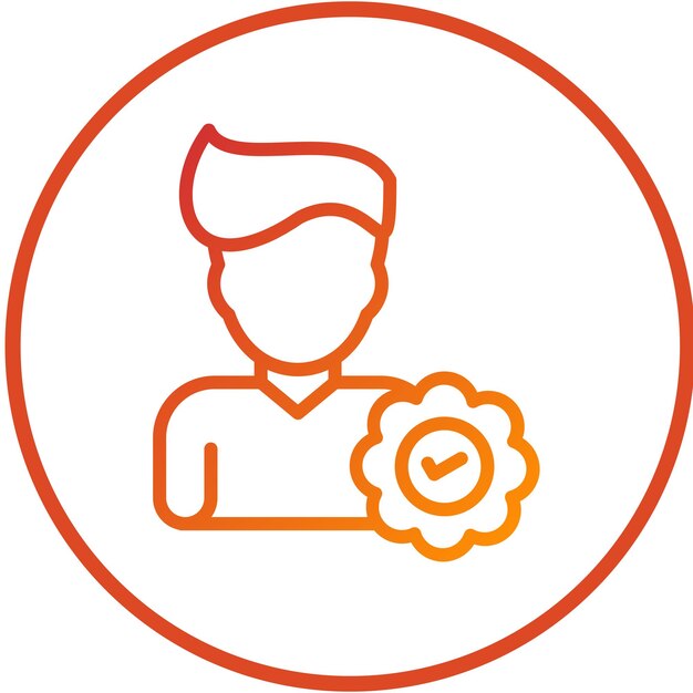 Diseño vectorial Embajador de bienestar Estilo de icono