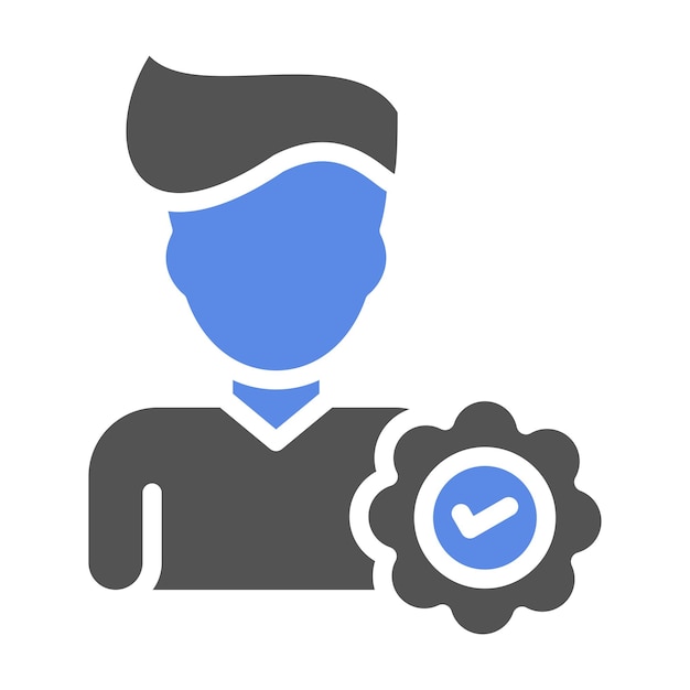 Diseño vectorial Embajador de bienestar Estilo de icono