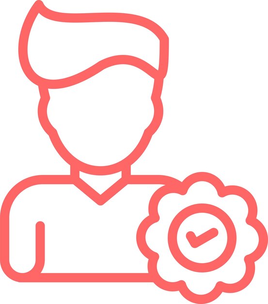 Diseño vectorial Embajador de bienestar Estilo de icono