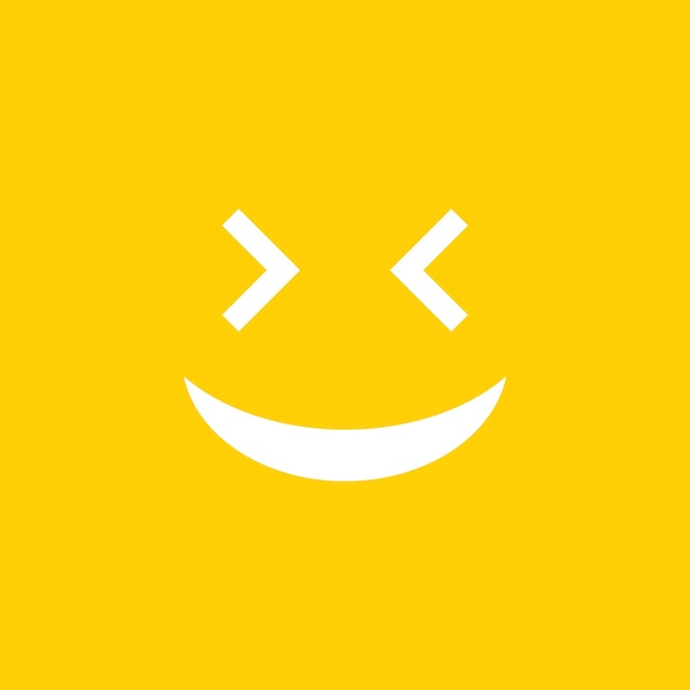 Diseño vectorial de emoticones de cara feliz y sonriente