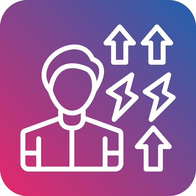 Diseño vectorial Empleados Motivación Estilo del icono