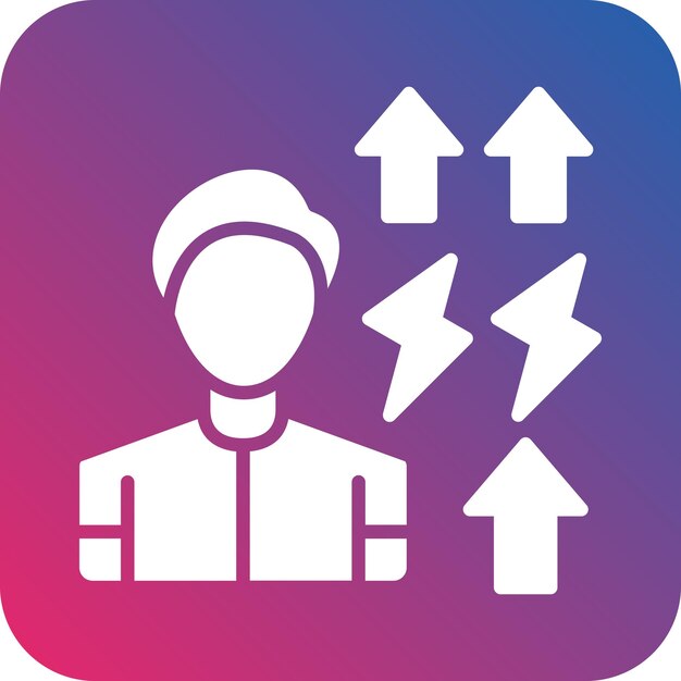 Diseño vectorial Empleados Motivación Estilo del icono