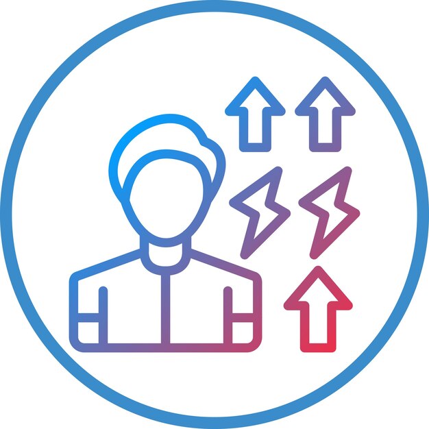 Diseño vectorial Empleados Motivación Estilo del icono