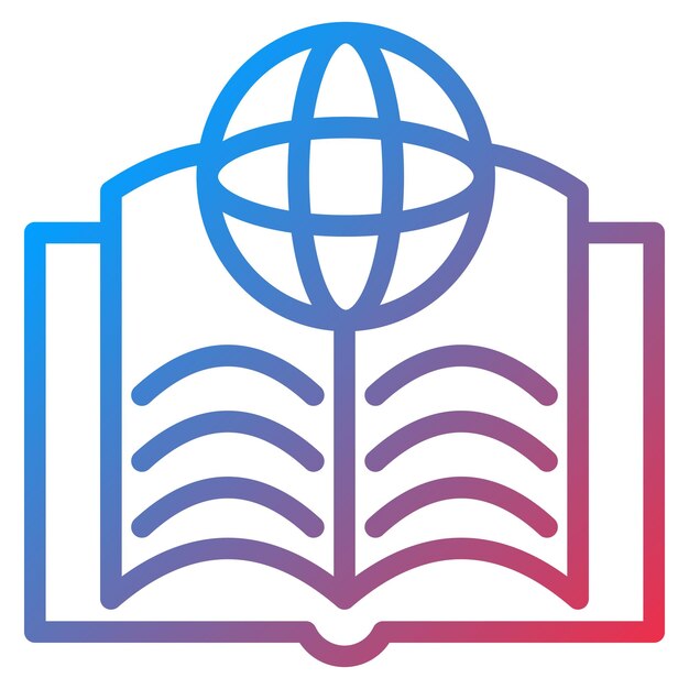 Diseño vectorial Enciclopedia Estilo de íconos