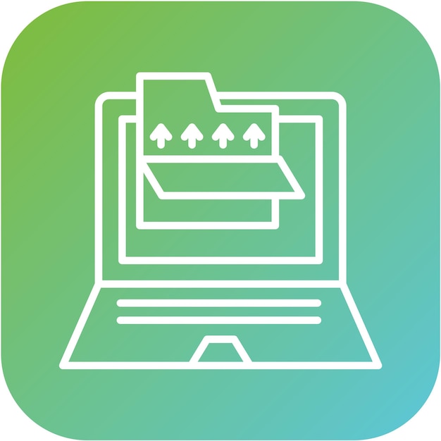 Diseño vectorial por encima del estilo del icono plegable