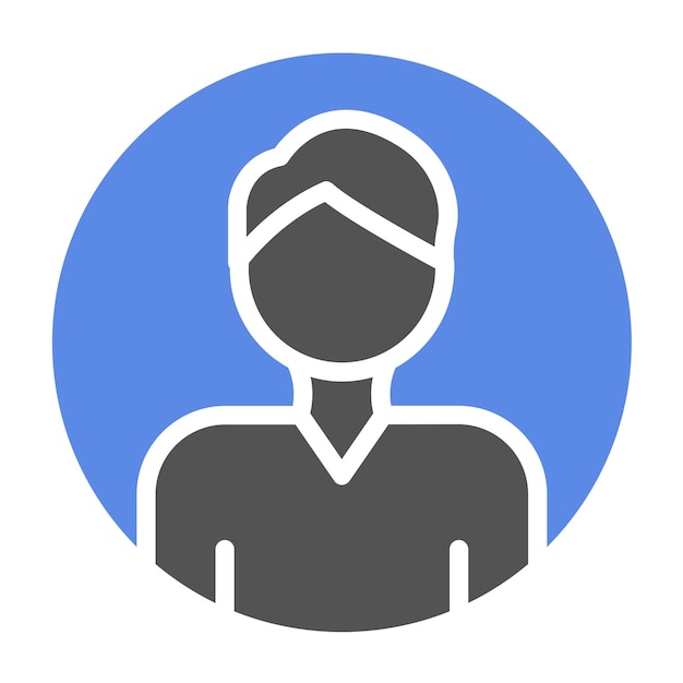 Diseño vectorial Encuentra el estilo del icono del usuario