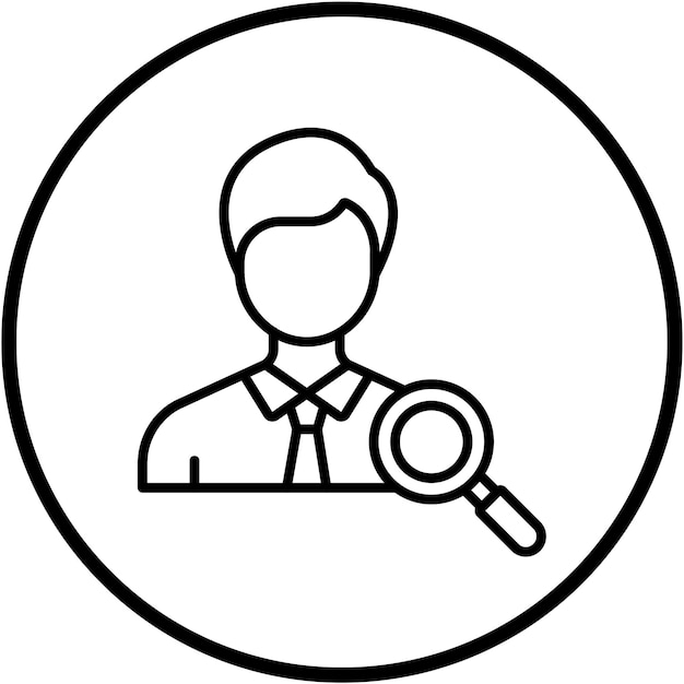 Diseño vectorial Encuentra profesionales Estilo de icono
