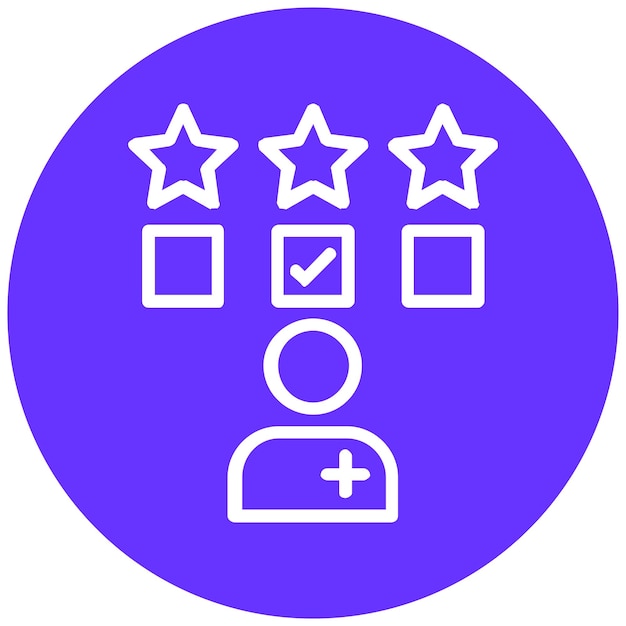 Diseño vectorial Encuesta de Satisfacción del Paciente Estilo de icono