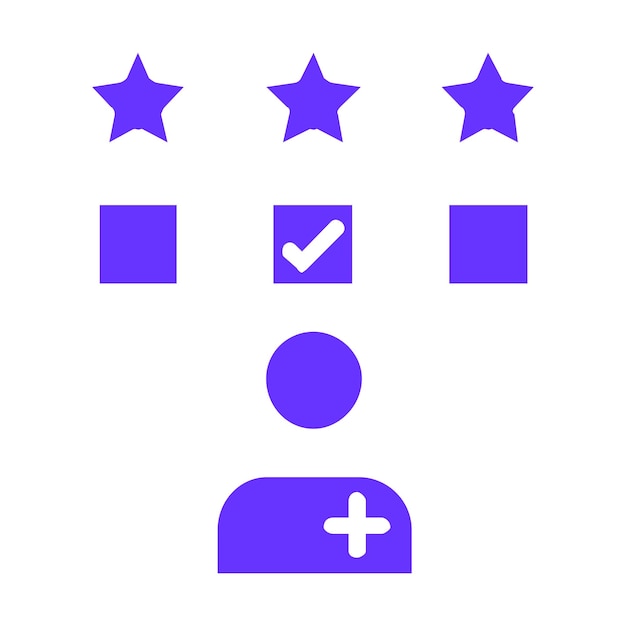 Diseño vectorial Encuesta de Satisfacción del Paciente Estilo de icono
