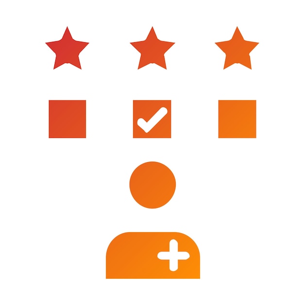 Diseño vectorial Encuesta de Satisfacción del Paciente Estilo de icono