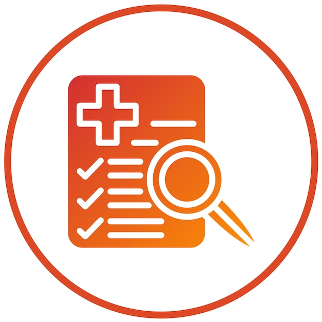 Diseño vectorial de ensayos clínicos Estilo del icono