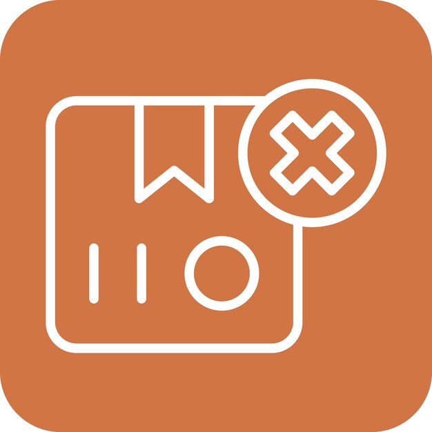 Diseño vectorial Entrega cancelada Estilo de icono