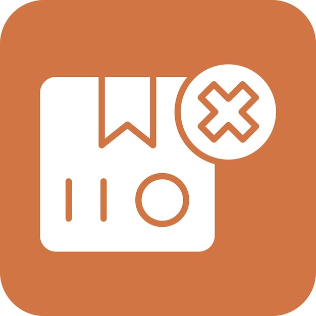 Diseño vectorial Entrega cancelada Estilo de icono