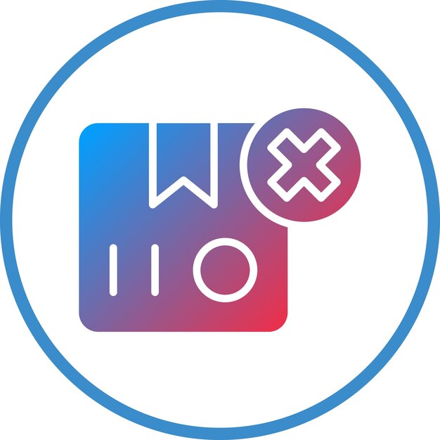 Diseño vectorial Entrega cancelada Estilo de icono