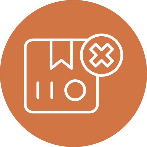 Diseño vectorial Entrega cancelada Estilo de icono
