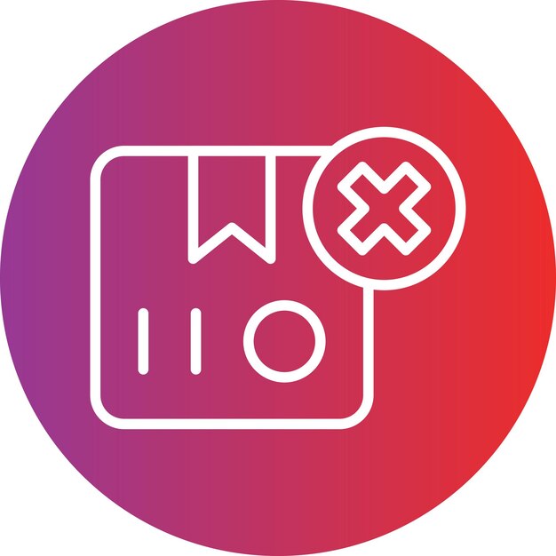 Diseño vectorial Entrega cancelada Estilo de icono