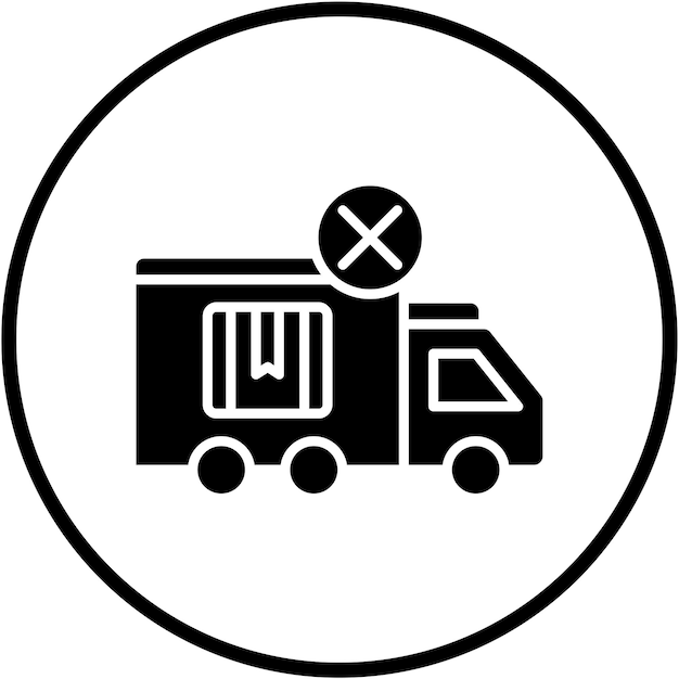 Diseño vectorial Entrega cancelada Estilo de icono