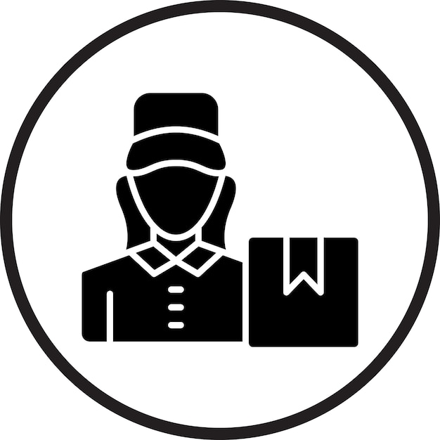 Diseño vectorial Entrega de mujeres Estilo de icono