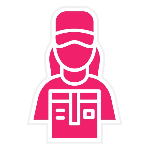 Diseño vectorial Entrega de mujeres Estilo de icono