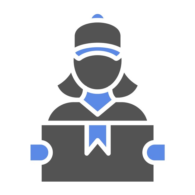 Diseño vectorial Entrega de mujeres Estilo de icono