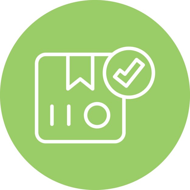 Diseño vectorial entregado estilo de icono