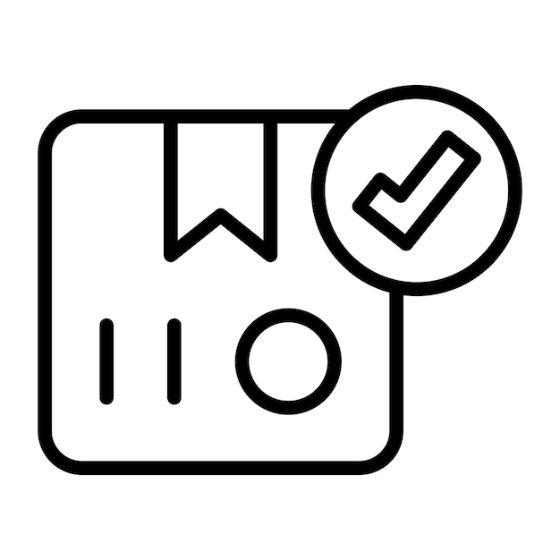 Diseño vectorial entregado estilo de icono