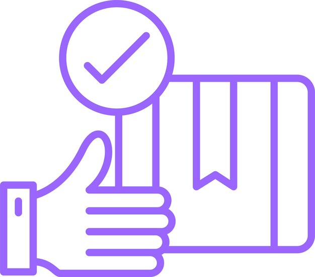 Diseño vectorial entregado estilo de icono