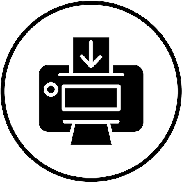 Diseño vectorial Envía al estampador Estilo del icono