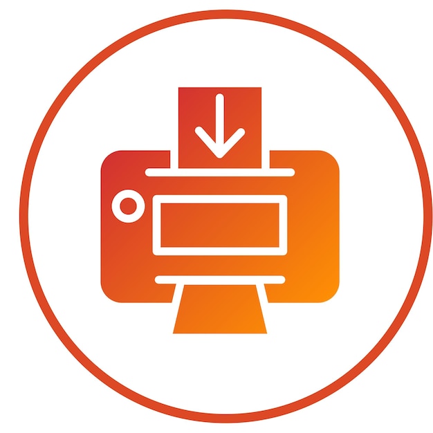 Diseño vectorial Envía al estampador Estilo del icono