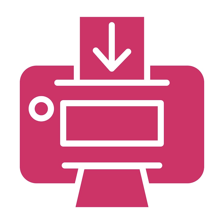 Vector diseño vectorial envía al estampador estilo del icono
