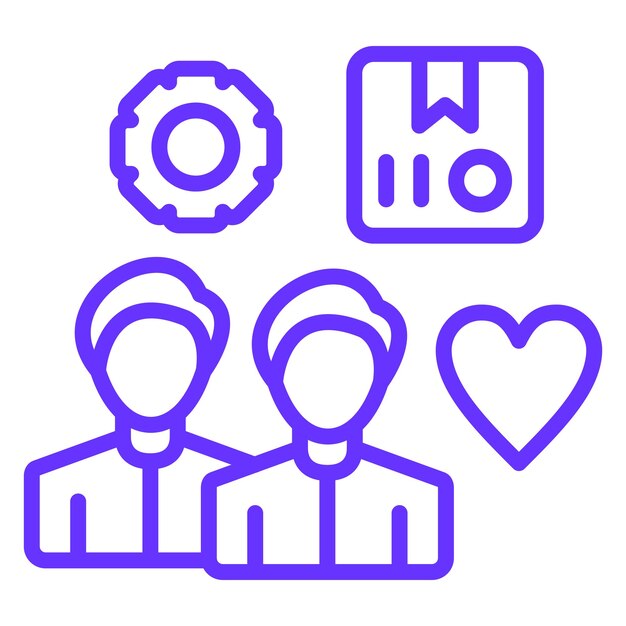 Diseño vectorial del equipo de socorro a la hambruna Estilo del icono