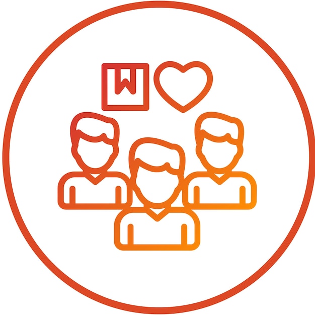 Diseño vectorial del equipo de socorro a la hambruna Estilo del icono