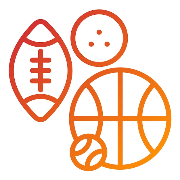 Diseño vectorial de equipos deportivos Estilo de icono