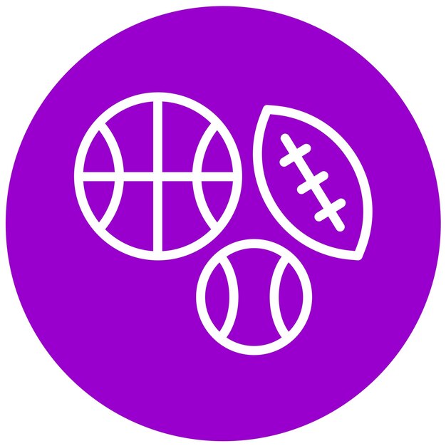 Diseño vectorial de equipos deportivos Estilo de icono