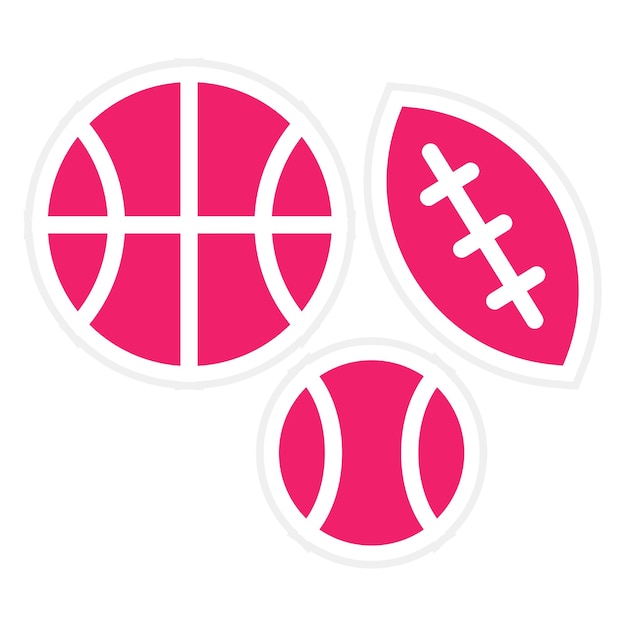Diseño vectorial de equipos deportivos Estilo de icono